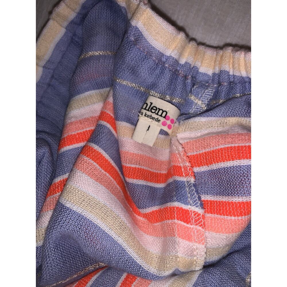 Lemlem Striped Cotton Playsuit Romper size XS Multi Color - Picture 6 of 8